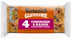 Warburtons Gluten Free Fruity Buns